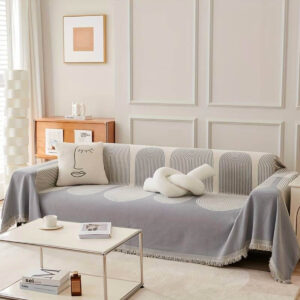Chenille sofatrekk med dobbel side