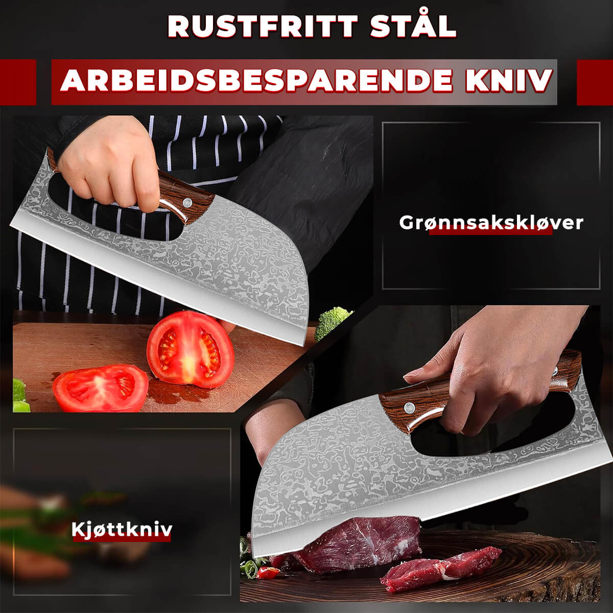 Multifunksjonell japansk kokkekniv - Bilde 7