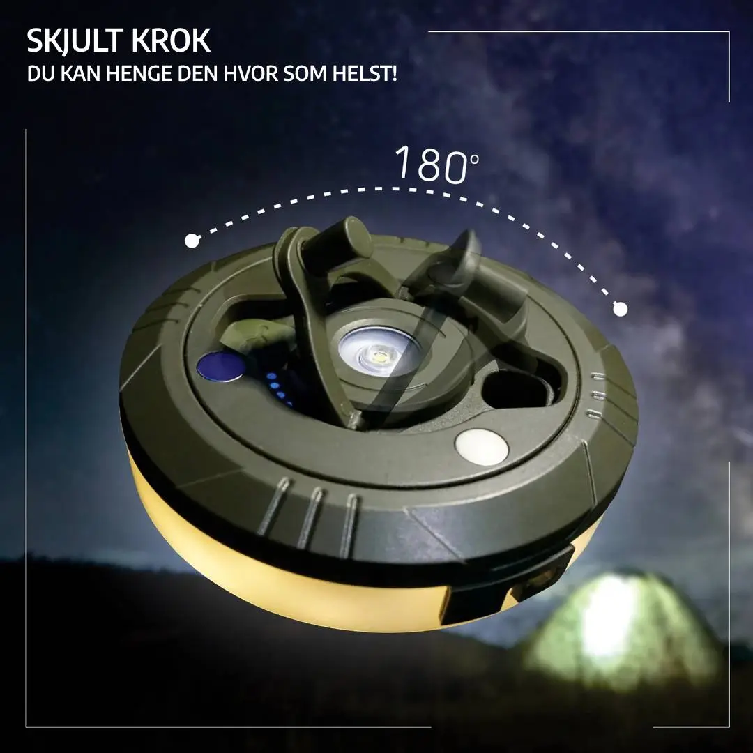 Uttrekkbare Campinglys – All-In-One Varme & RGB-Modus - Bilde 10
