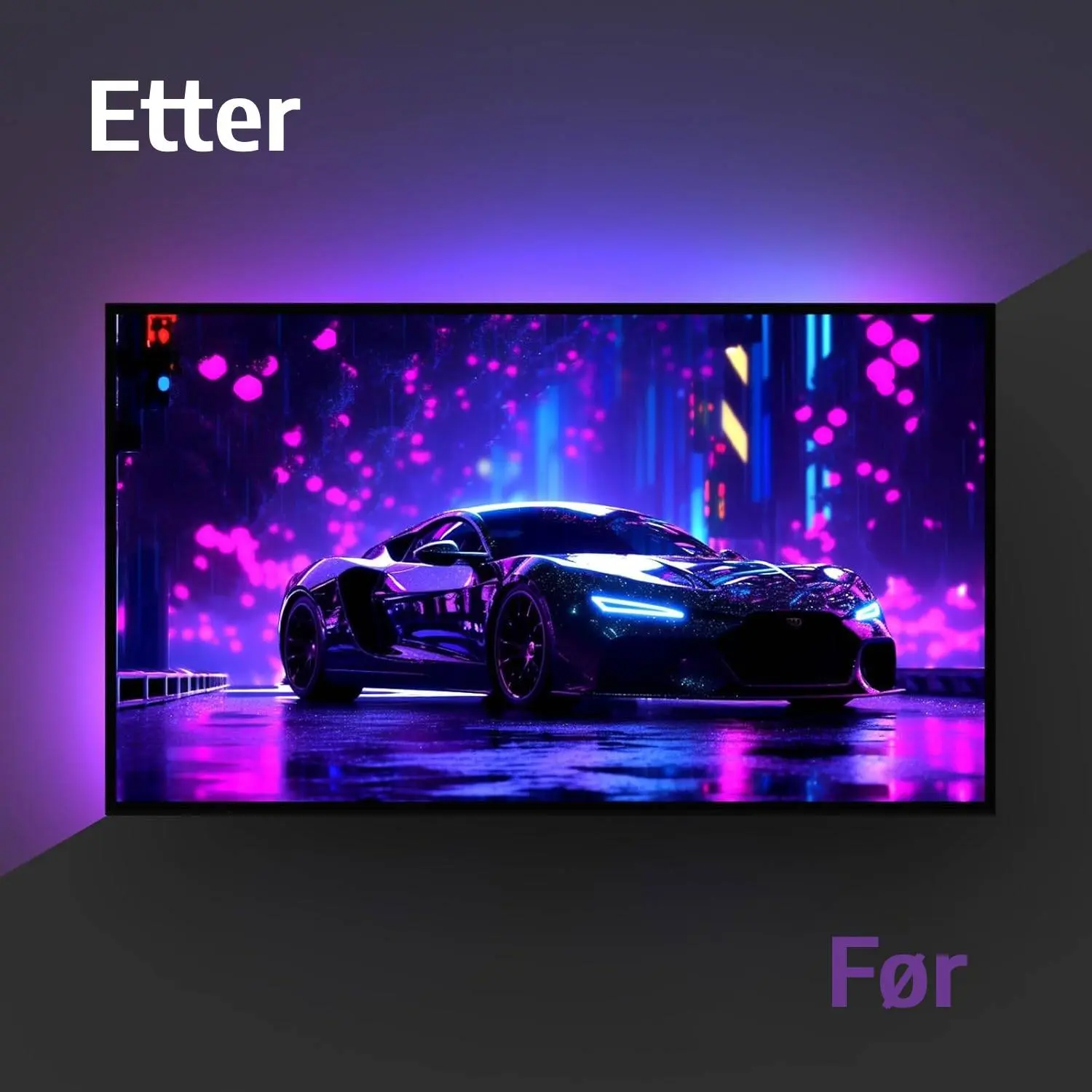 Omgivende Sync LED Lys 5m - Bilde 5